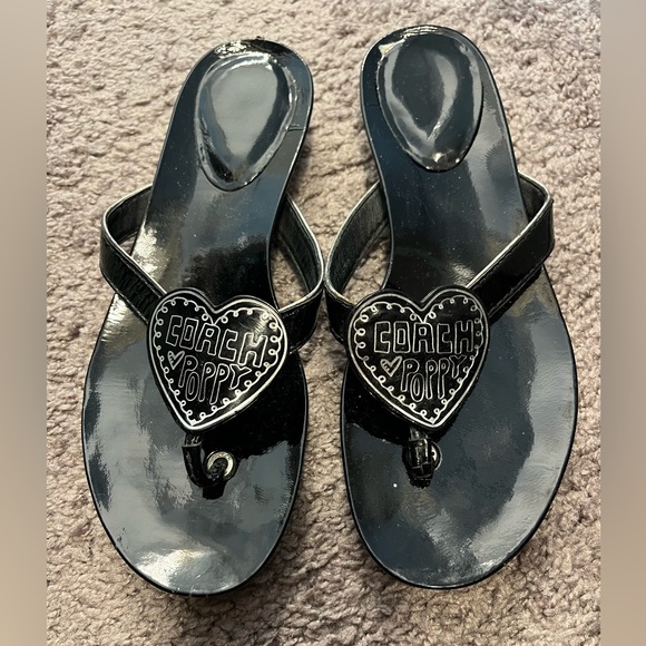 Coach Poppy Flip Flops - Picture 1 of 5